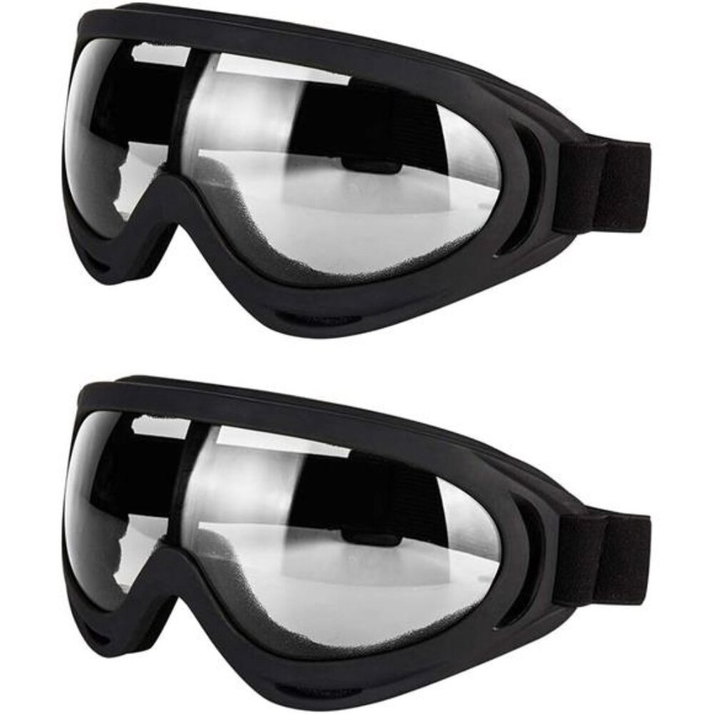 Motorcycle Goggles Set of 2 Dirt Bike ATV Motocross Ski Snowboard Offroad Glasse